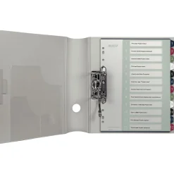 LEITZ Ordnerregister Style DIN A4+ Vollformat, Überbreite 1-12 farbig 12-teilig, 1 Satz