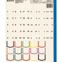 LEITZ Ordnerregister 1276 Vollformat, Überbreite blanko grau 15-teilig, 1 Satz