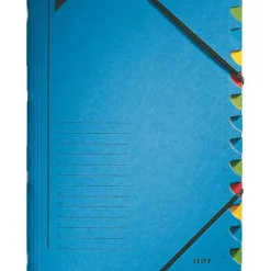 LEITZ Ordnungsmappe 3912 12 Fächer blau