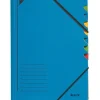 LEITZ Ordnungsmappe 3907 7 Fächer blau
