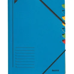 LEITZ Ordnungsmappe 3907 7 Fächer blau