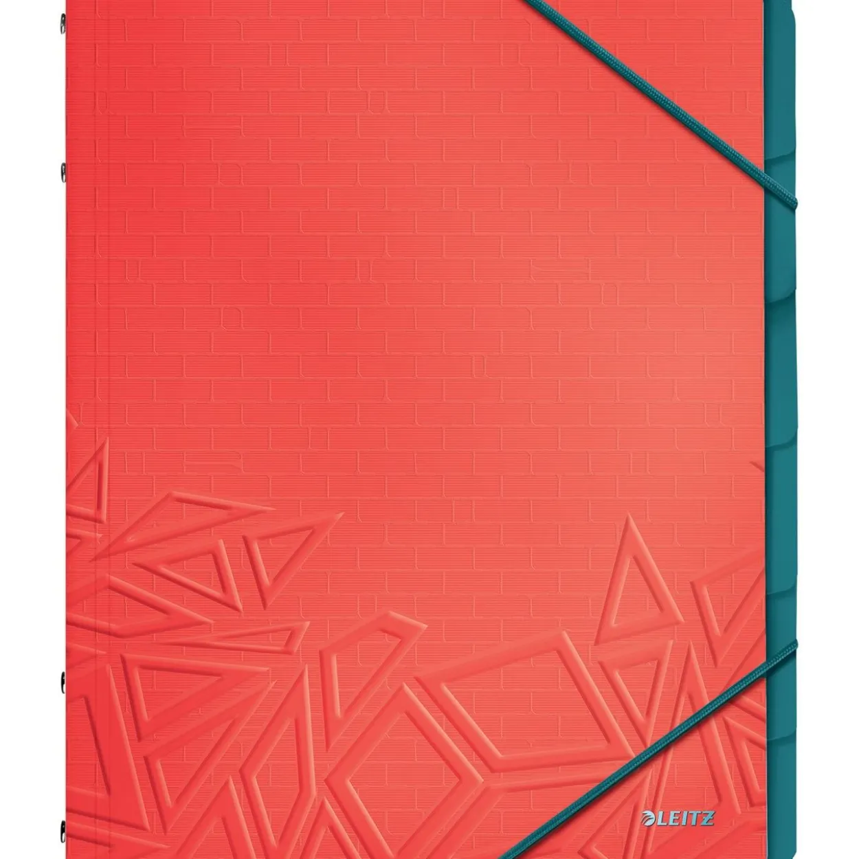 LEITZ Ordnungsmappe Urban Chic 6 Fächer rot, 1 St.