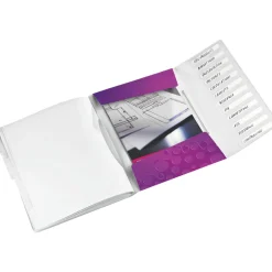 LEITZ Ordnungsmappe WOW 4634 12 Fächer violett