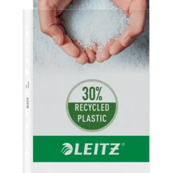 LEITZ 100 Prospekthüllen 4790 DIN A4 transparent genarbt 0,09 mm