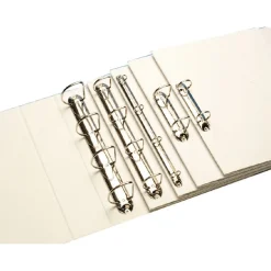 LEITZ 6 Präsentationsringbücher 4-Ringe weiß 4,4 cm DIN A4