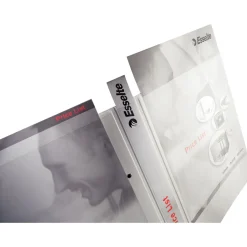 LEITZ 6 Präsentationsringbücher 4-Ringe weiß 4,4 cm DIN A4