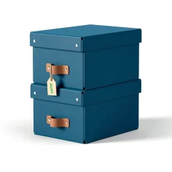 LEITZ Puro Aufbewahrungsboxen 7,0 l dunkelblau 20,0 x 28,0 x 15,0 cm, 2 St.