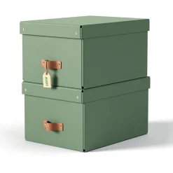 LEITZ Puro Aufbewahrungsboxen 17,0 l grün 27,0 x 37,0 x 20,0 cm, 2 St.