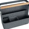 LEITZ Schreibtisch-Organizer hängend dunkelgrau Filz 2 Fächer 38,0 x 19,0 x 30,0 cm