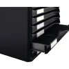 LEITZ Schubladenbox Formular-Set schwarz 52940095, DIN A4 mit 10 Schubladen