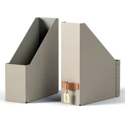 LEITZ 2 Stehsammler Puro 24710012 beige Karton, DIN A4