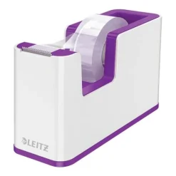 LEITZ Tischabroller WOW Duo Colour perlweiß/violett