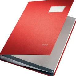 LEITZ Unterschriftenmappe Unterschritsmappe 5700 20 Fächer rot