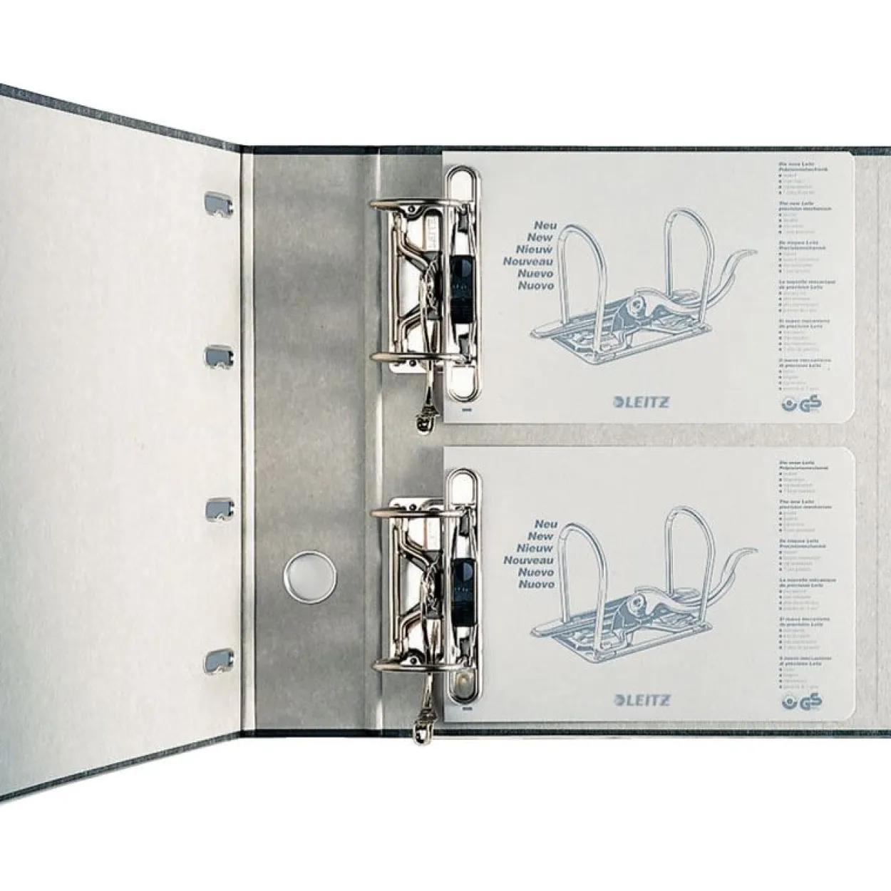 LEITZ Wolkenmarmor-Doppelordner für 2 x DIN A5 quer, 75 mm