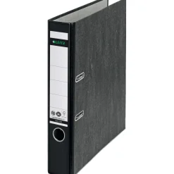 LEITZ Wolkenmarmor-Ordner 180 Grad, DIN A4, 52 mm, schwarz