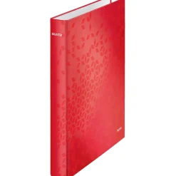 LEITZ WOW Ringbuch 2-Ringe rot 4,0 cm DIN A4
