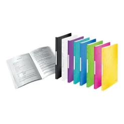 LEITZ WOW Sichtbuch DIN A4, 40 Hüllen weiß-metallic