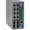 LevelOne Industrial Switch 12-Port L3 Lite Gigabit PoE 240W