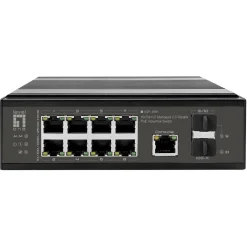 LevelOne Industr.PoE+Switch 8x2.5G PoE/2x1G/10G SFP+Uplinks