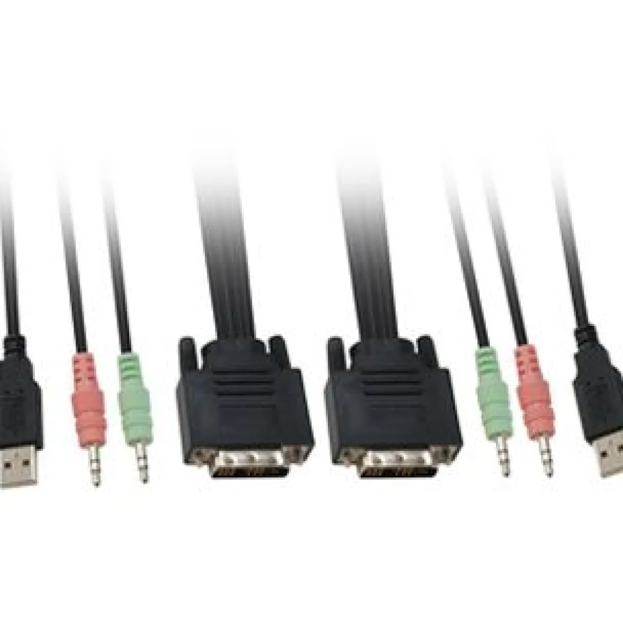 LevelOne KVM-0260 2-fach Kabel KVM-Switch