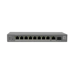LevelOne PoE+Switch 8xGE PoE/1xGE/1xSFP 120W unmanag.Plastik