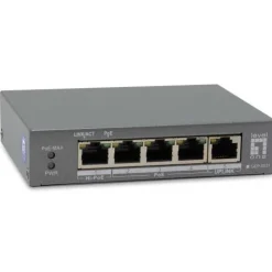 LevelOne PoE+Switch 3xGE PoE/1xHi-PoE 60W unmanaged Plastik