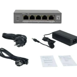 LevelOne PoE+Switch 3xGE PoE/1xHi-PoE 60W unmanaged Plastik