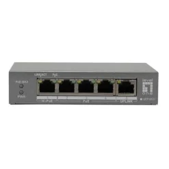 LevelOne PoE+Switch 3xGE PoE/1xHi-PoE 60W unmanaged Plastik