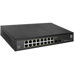 LevelOne Switch 16x GE GES-2118 2xGSFP 19" Hilbert