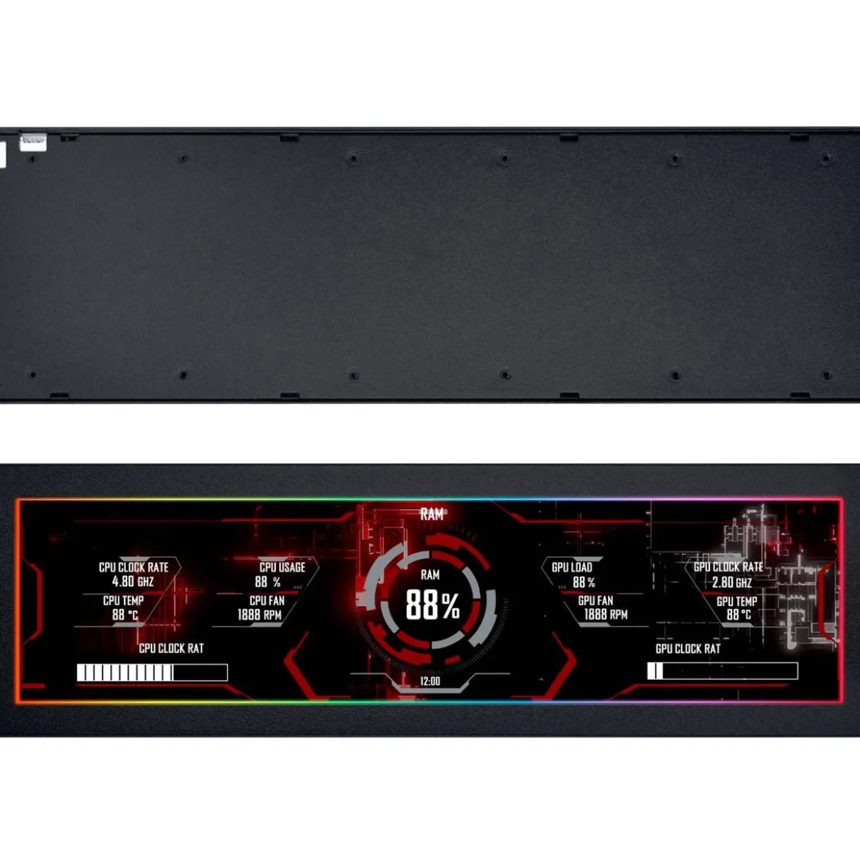 Lian Li 8.8" Universal Screen - schwarz
