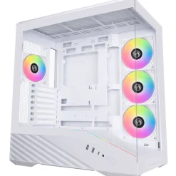 Lian Li Vector V100 PC-Gehäuse, Midi-Tower, ATX, RGB, Tempered Glass - weiß