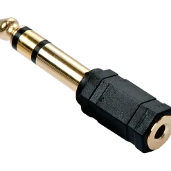 LINDY Audio-Adapter 3,5mm female an 6,3mm male vergoldet
