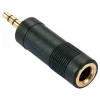 Lindy Audio Adapter 3.5mm Klinken-Stecker auf 6.3mm Klinke Buchse Mono Schwarz