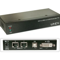 Lindy Ca6 KVM Extend DVI USB Audio 50m Extend DVI USB 2 50m Cat6