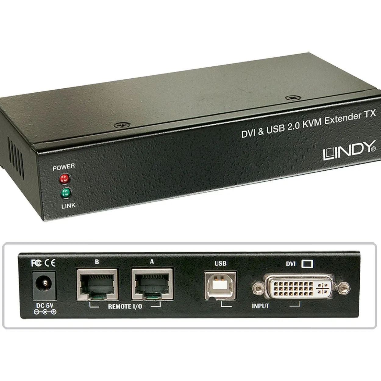 Lindy Ca6 KVM Extend DVI USB Audio 50m Extend DVI USB 2 50m Cat6