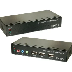Lindy Ca6 KVM Extend DVI USB Audio 50m Extend DVI USB 2 50m Cat6