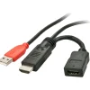 Lindy HDMI M/F Stromeinspeisungsada USB A St 5 Volt in HDMI Verb.