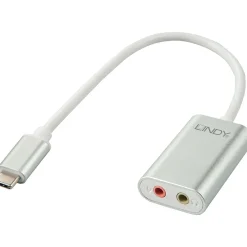 Lindy Konverter USB Typ C auf 3.5mm Audio und Mikrofon