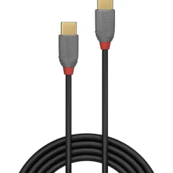 LINDY 1m USB 3.1 Typ C Kabel 3A Anthra Line