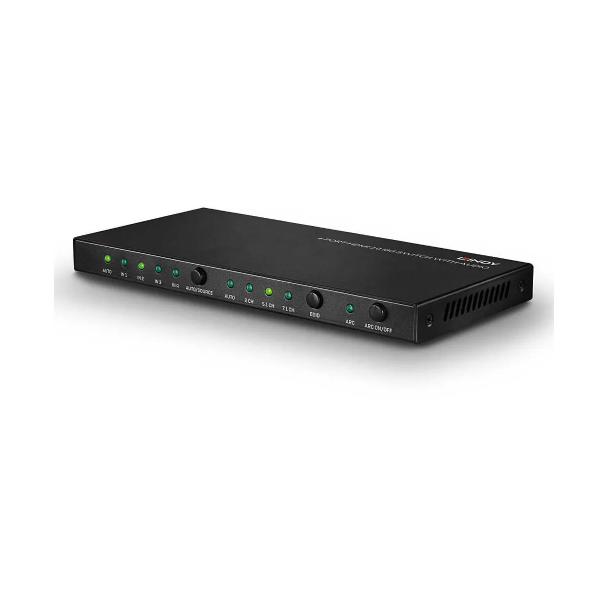 Lindy 4 Port HDMI 2.0 18G Switch mit Audio