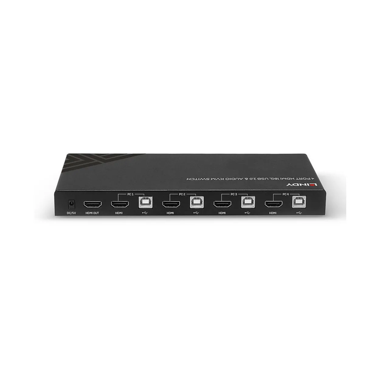 Lindy 4 Port HDMI 18G, USB 2.0 & Audio KVM Switch