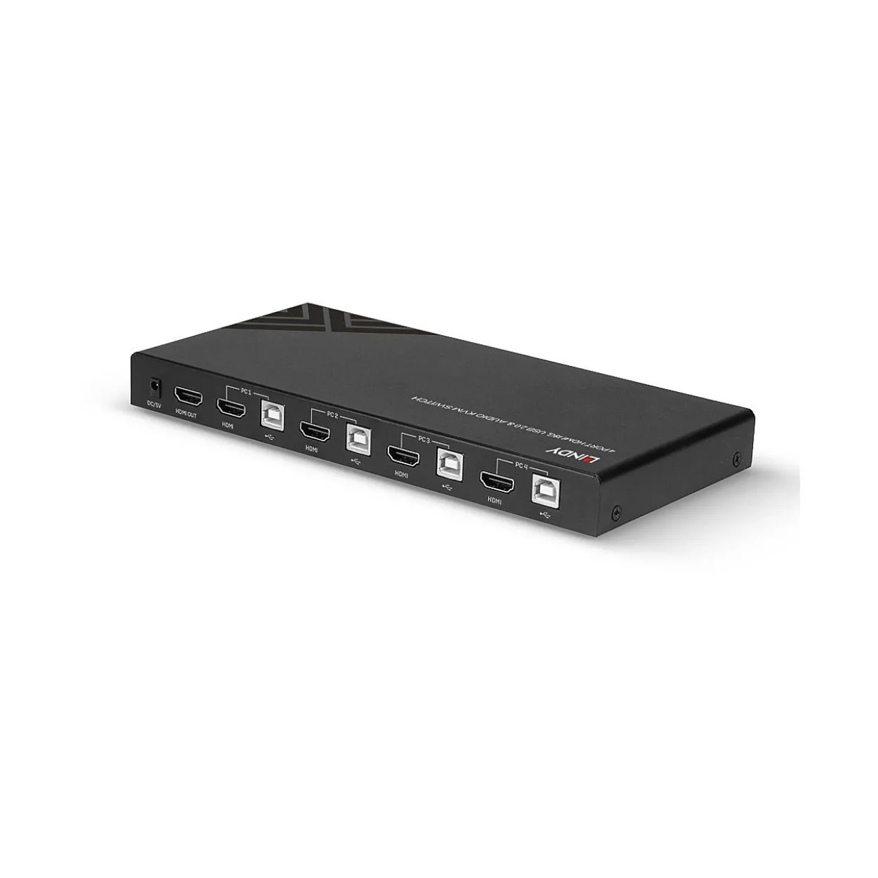 Lindy 4 Port HDMI 18G, USB 2.0 & Audio KVM Switch