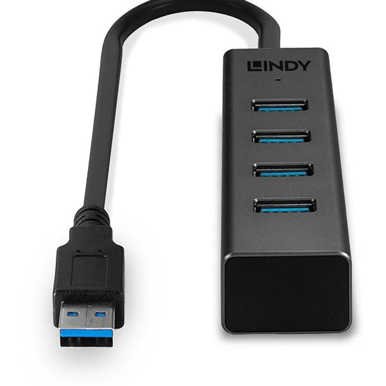 Lindy 4 Port USB 3.2 Gen 1 Typ C Hub 4-port USB 3.2 extern ohne Netzteil schwarz