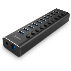 Lindy 10 Port USB 3.0 Hub mit Ein-/Ausschaltern