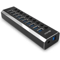Lindy 10 Port USB 3.0 Hub mit Ein-/Ausschaltern