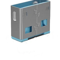 Lindy USB Port Schloss (10 Stück) OHNE Schlüssel: Bblau