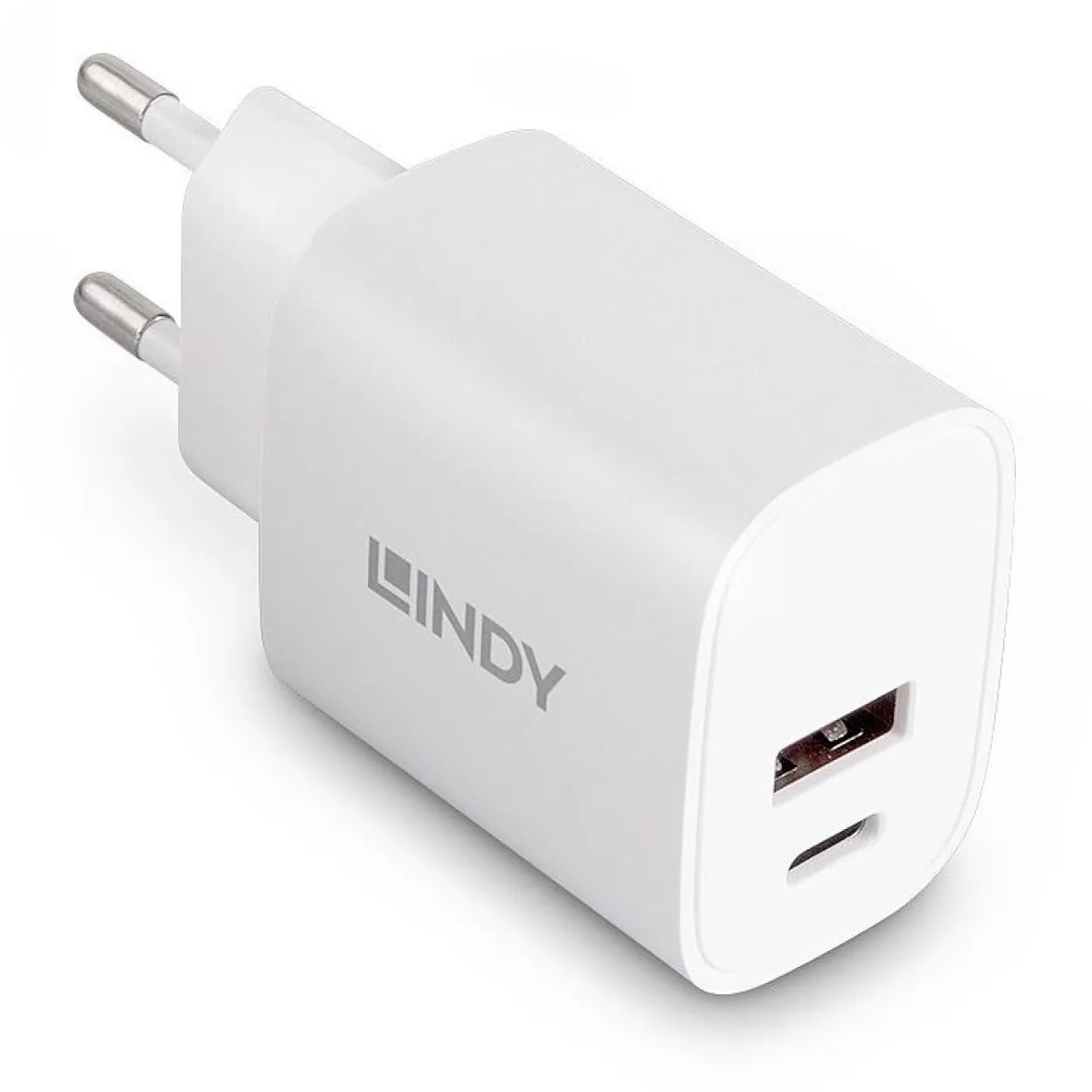 Lindy USB Typ A & C Charger 20W, weiß