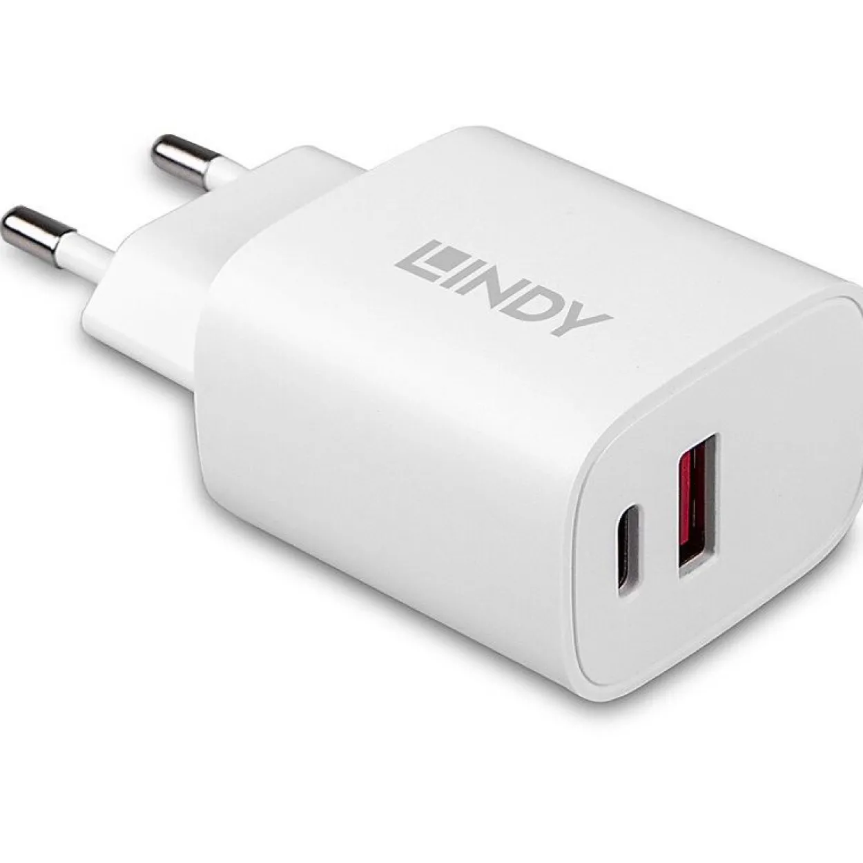 Lindy USB Typ A & C Charger 20W, weiß