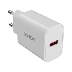 Lindy USB Typ A Charger 18W, weiß