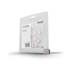 Lindy USB Typ C Port Schloss rot 10 Stück